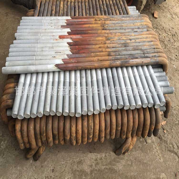 聚泽 本色7字型地脚螺栓 国标地脚丝建筑配件 不经处理钢结构地脚