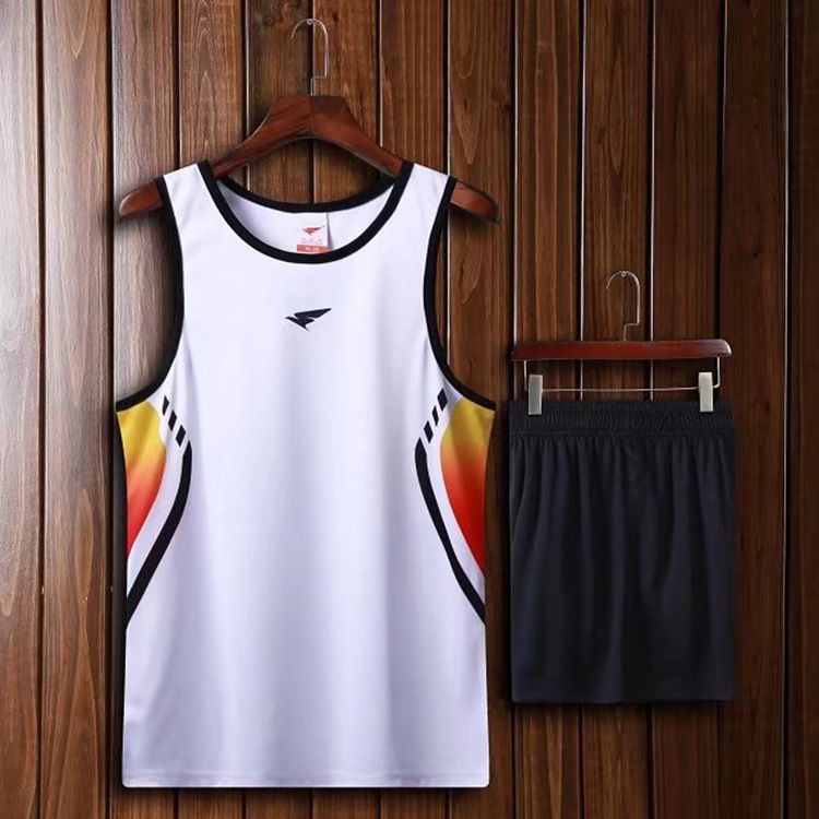 summer Track suit men and women train suit customized Track and field vest shorts motion Game service run comfortable ventilation