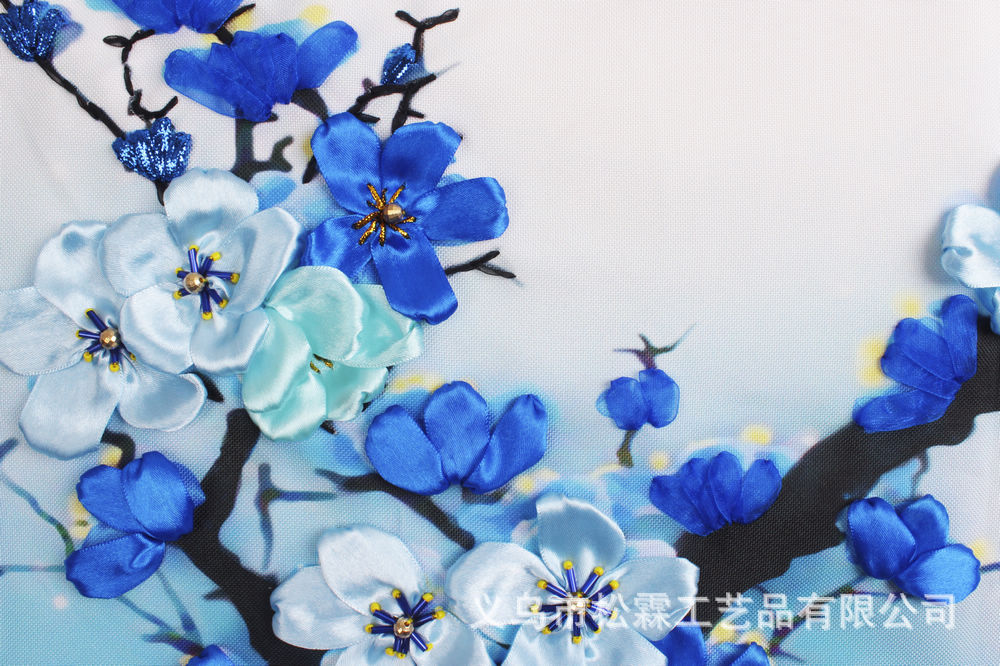 Oujin nianhua cinta bordado fábrica directa color impresión colgante pintura yongmei sala de estar entrada pintura decorativa