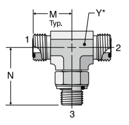 PARKER派克S4OMLO端三通接头20S4OMLOS现货供应