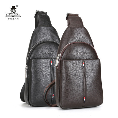 品牌胸包男超纤单肩包斜挎包时尚青年男包户外运动背包|ms