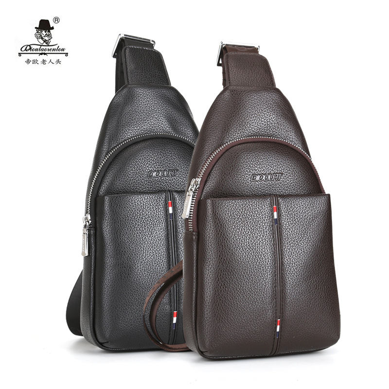 品牌胸包男超纤单肩包斜挎包时尚青年男包户外运动背包|ms