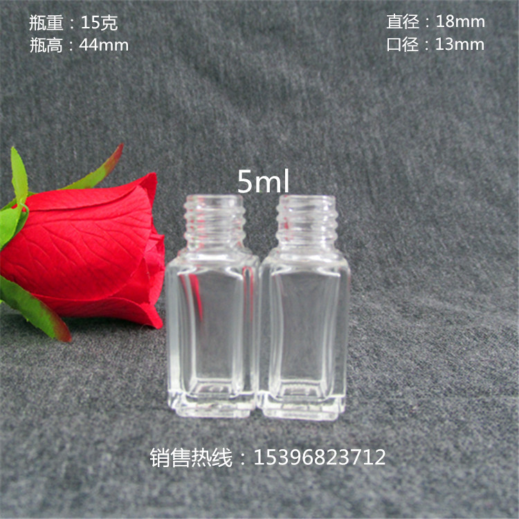 5ml透明喷雾玻璃香水瓶  方形香水瓶 化妆品包装瓶