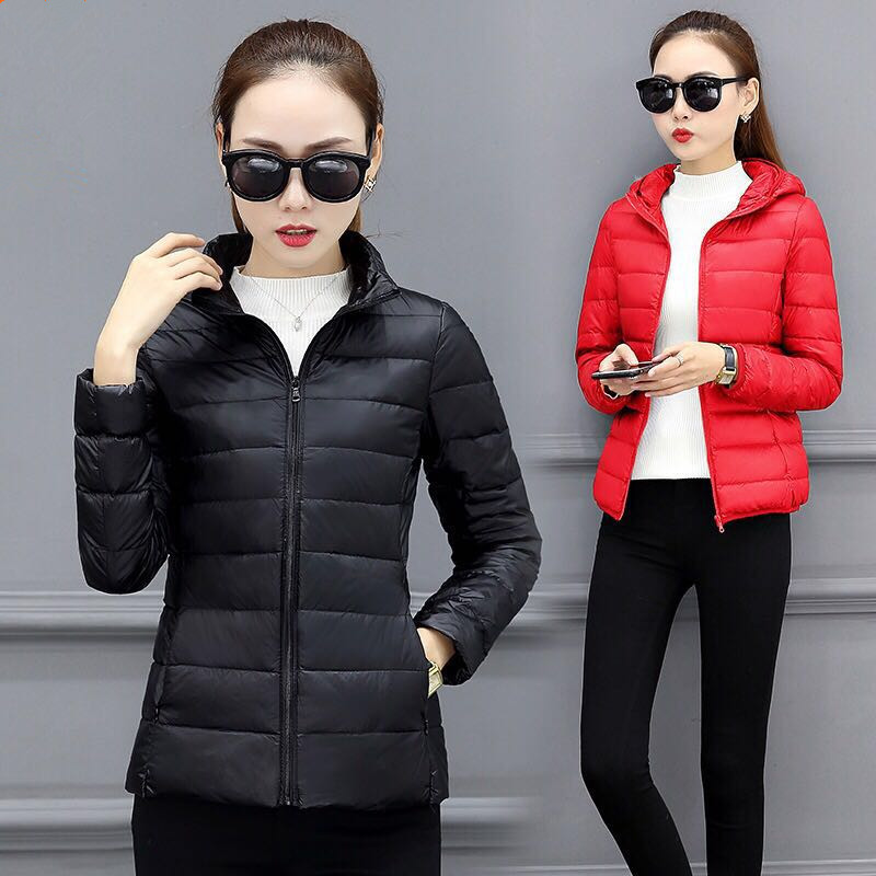 2018秋季新款潮轻薄棉服小棉袄外套大码女装短款韩版修身棉衣轻薄|ru