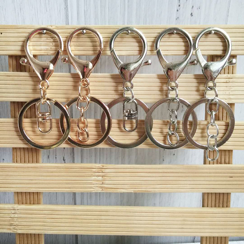 厂家批发金属保色封油钥匙扣  DIY包包挂件龙虾扣饰品配件多种类|ms