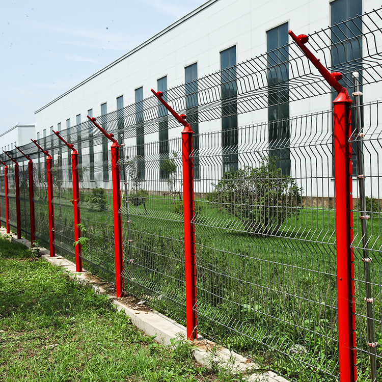厂家供应护栏网灰网红杆车间仓库隔离防护围栏定制批发