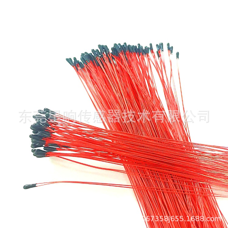 工厂直销 医疗仪器用 漆包线小头黑10KΩ 1% 3950 NTC温度传感器