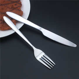 光身不锈钢牛排刀叉不锈钢餐具刀叉两件套礼品赠品激光DIY可加印