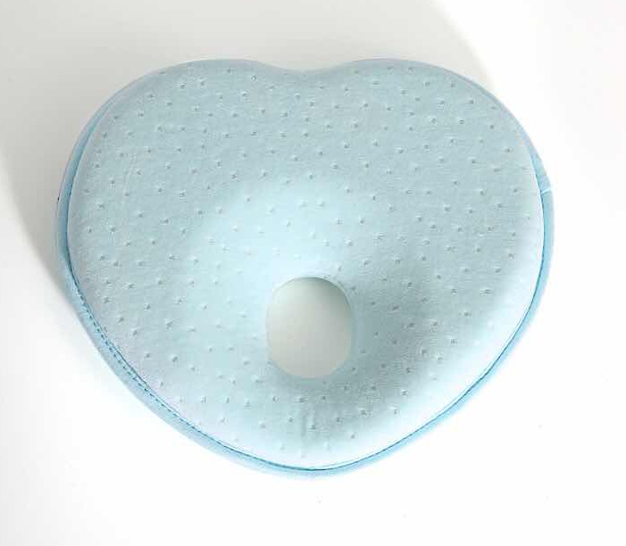 热销心形婴儿记忆棉枕头 纯棉婴儿记忆枕 防偏头扁头定型记忆枕