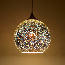 3D彩色玻璃圓球吊燈后現代創意餐廳咖啡廳酒吧服裝店裝飾燈具