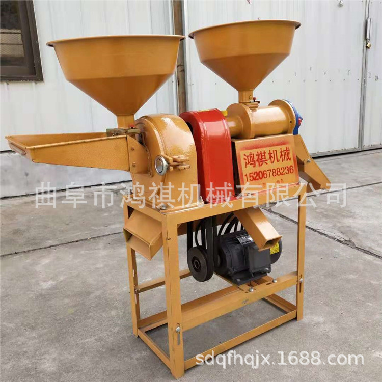 蚌埠高粱脱皮碾米机 鸿祺家用水稻碾米机 稻谷脱皮制米机