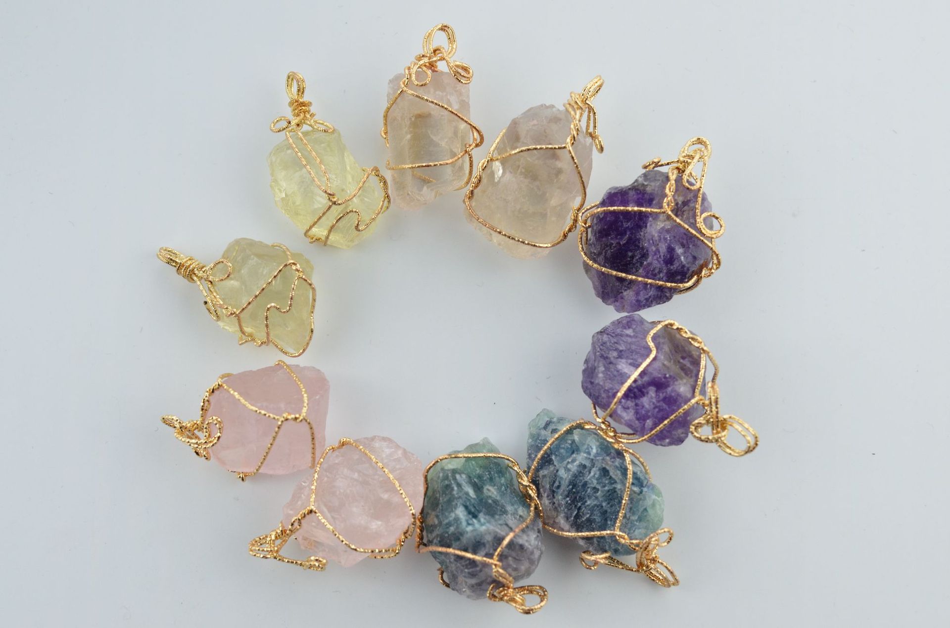 Natural Stone Pendant Necklace