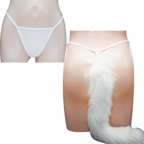 New wearable underwear tail fox tail imitation fur rabbit fur ball adult sex toy