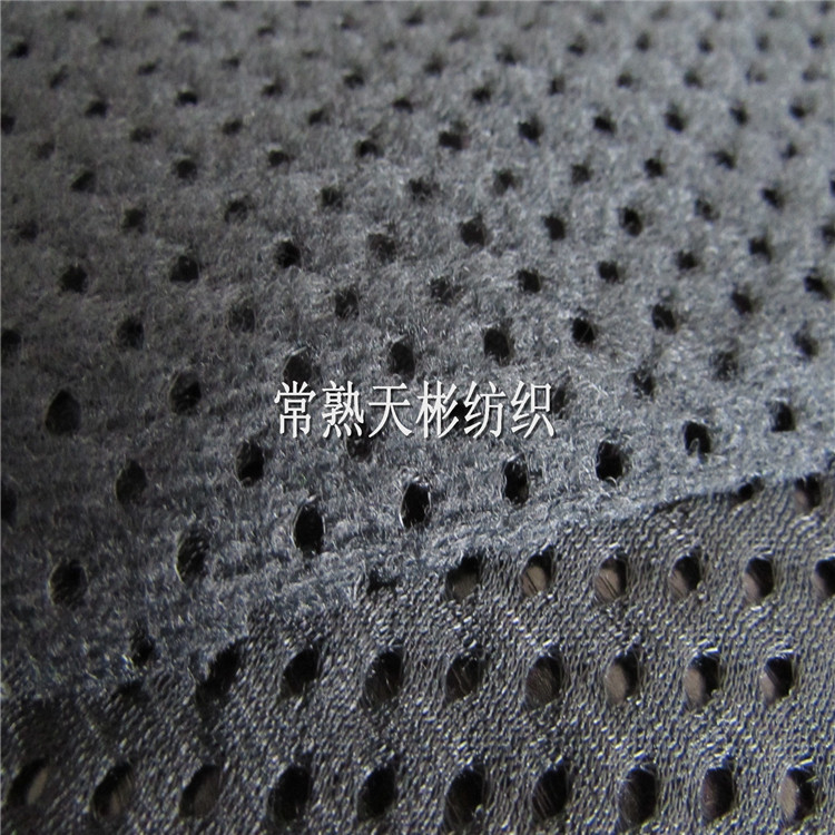 起毛面料 单层 一面起毛布 洞洞网