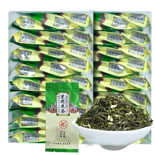 New tea jasmine tea wholesale strong aroma green tea small bag small bag 125g a box 25 bags PC boxed tea