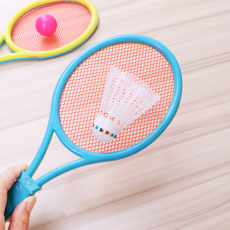 厂家批发儿童户外运动网球拍 宝宝幼儿园球类塑料羽毛球拍玩具