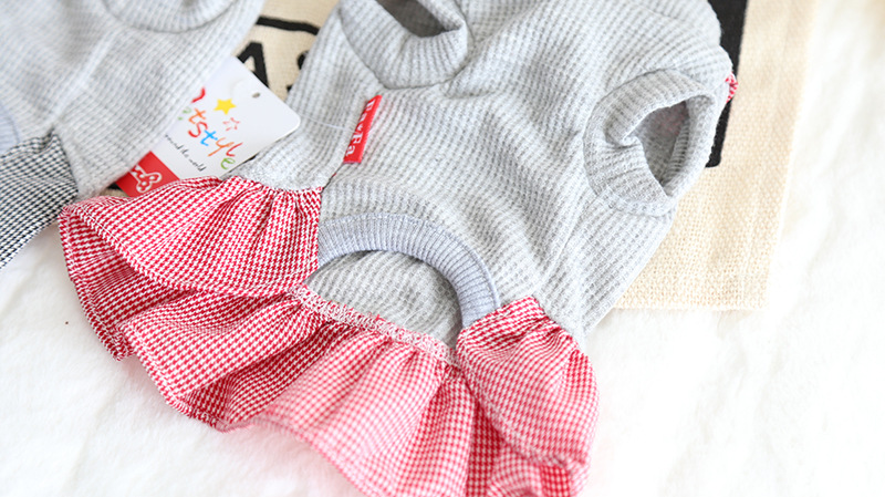 华夫格子学生装