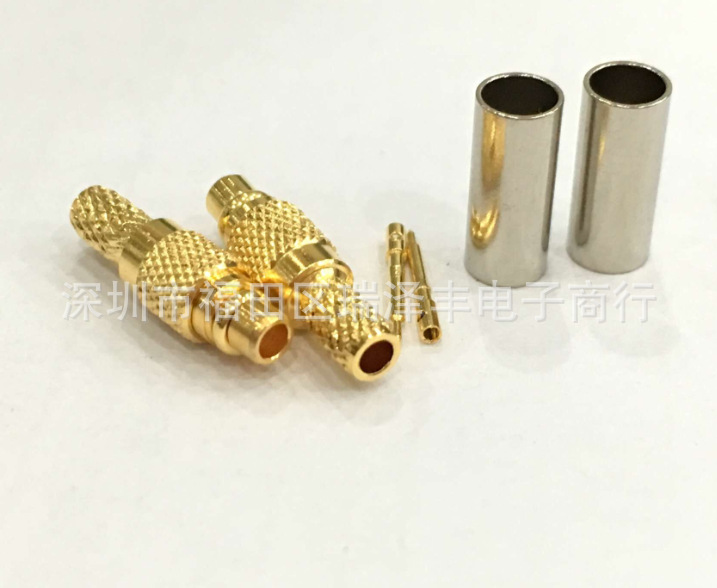 厂家直销MMCX-J-1.5直公头接RG174 RG316电缆同轴连接器