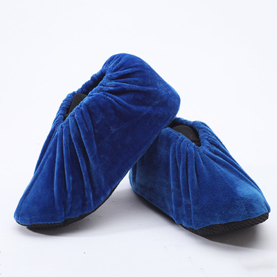 家用防尘鞋套防滑底 绒布鞋套机房样板房防尘透气鞋套可反复水洗|ms