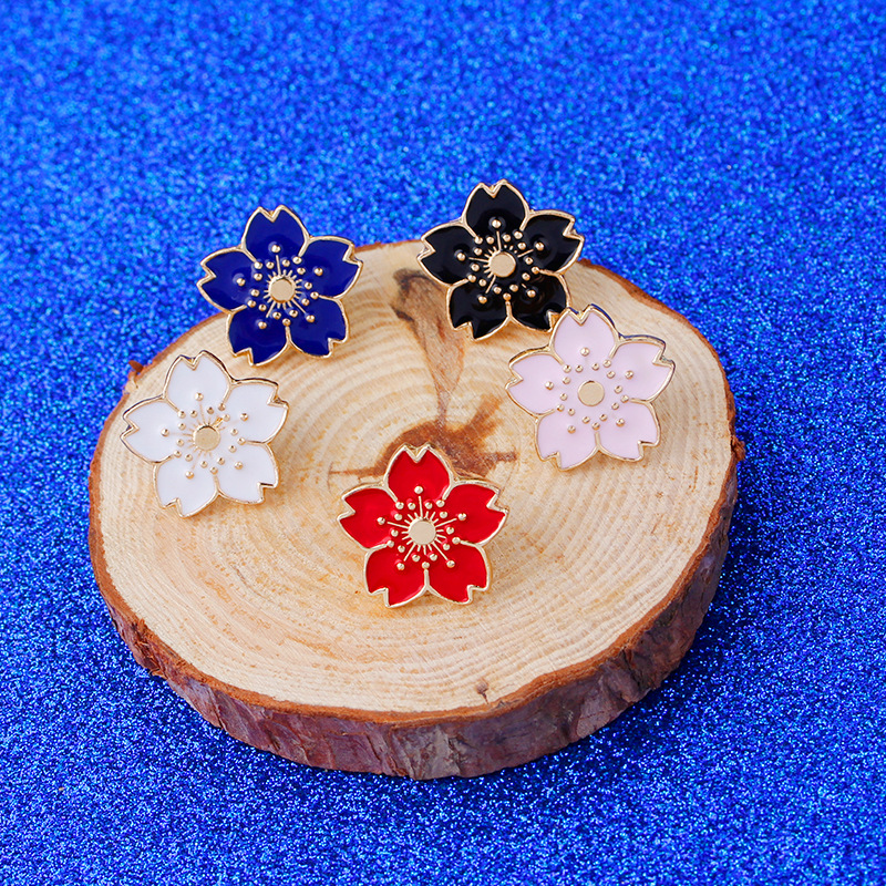 New Style Multi-color Cartoon Beautiful Plant Flower Alloy Drip Brooch display picture 9