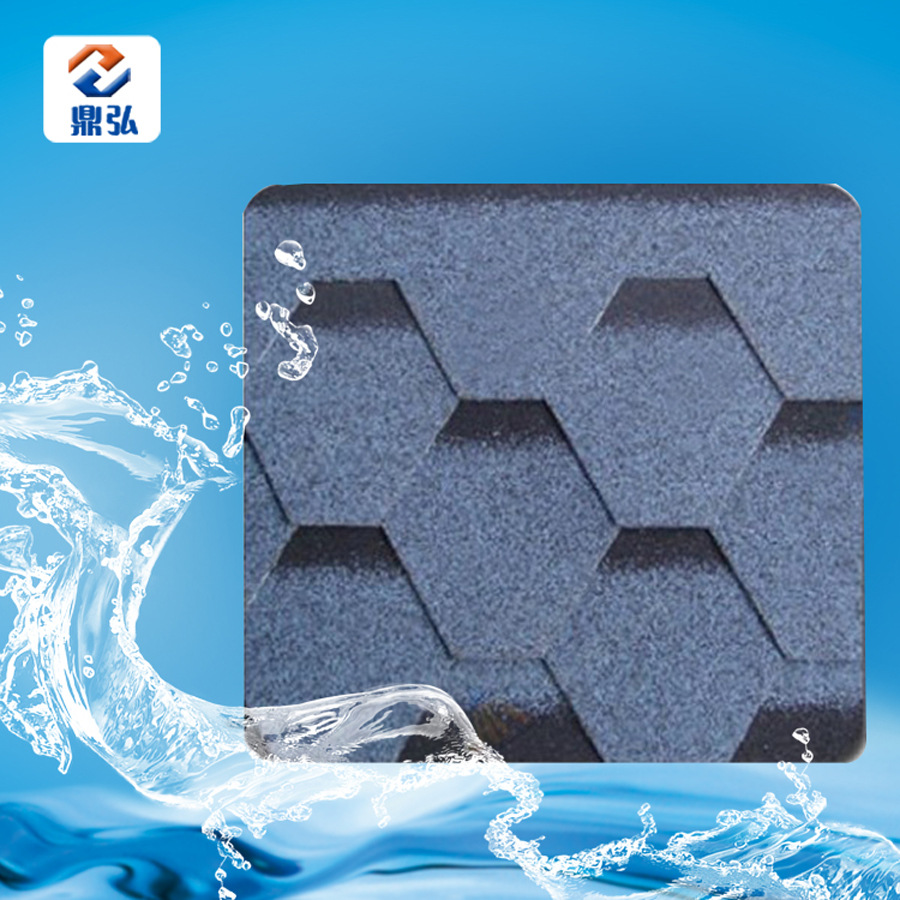 厂家供应彩色沥青瓦 马赛克型圆型玻纤沥青瓦别墅屋面用防水材料|ms