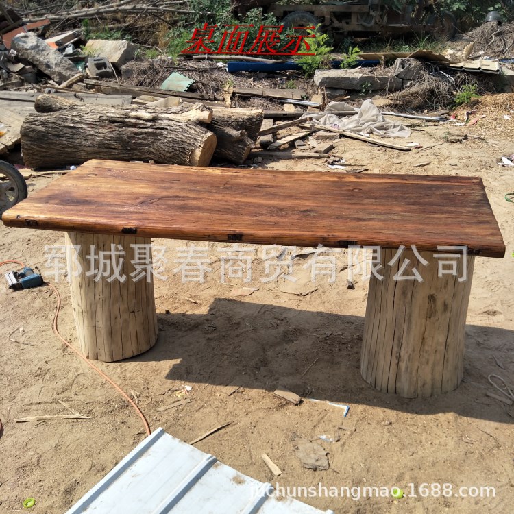 批发零售优质门板风化老榆木可加工定做桌椅  家具