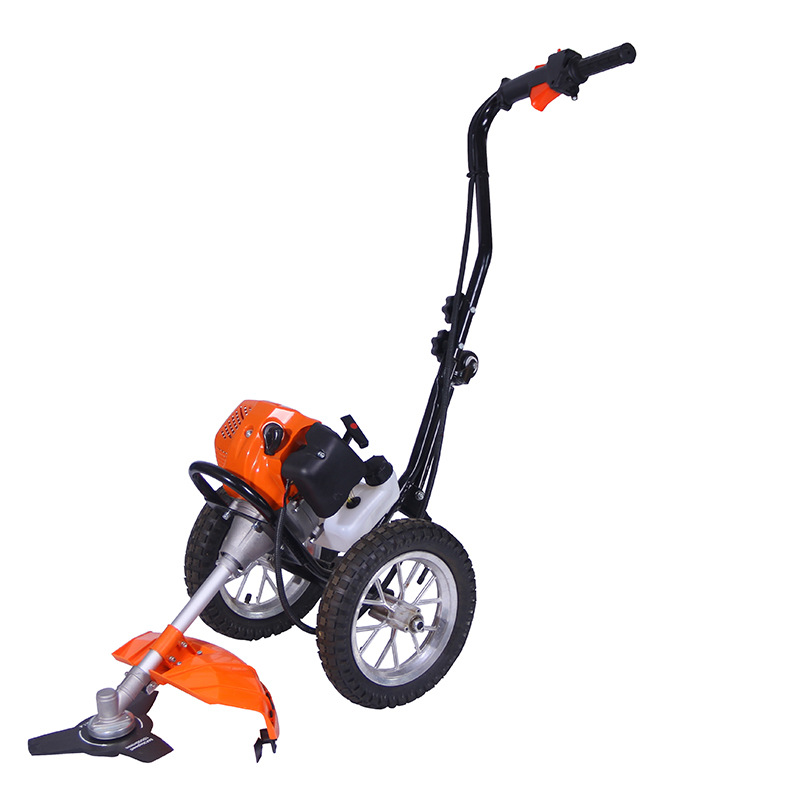 厂家直供手推式园林割草机 草坪多功能打草机小型汽油打草除草机