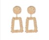 Matte trend metal earrings, wholesale