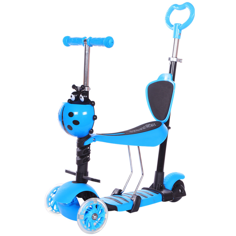 Nuevo 3 - en - 1 scooter multifuncional para bebés caminantes de moda de tres ruedas de scooter asiento desmontable