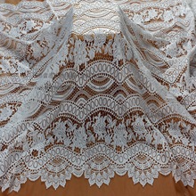 高档水溶蕾丝布料 刺绣婚纱礼服面料 时尚服装DIY手工布料