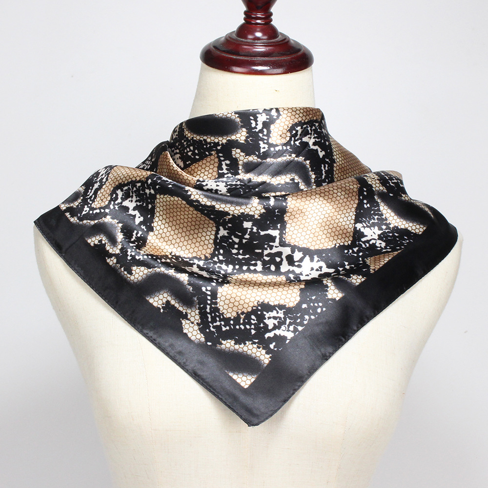 Women's Elegant Snakeskin Satin Silk Scarves display picture 2