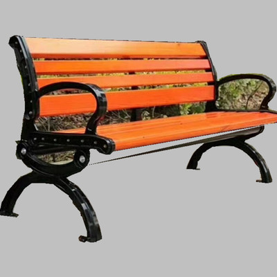 河南户外长椅防腐木塑木公园椅陕西园林座椅广场休闲排椅长条凳|ru