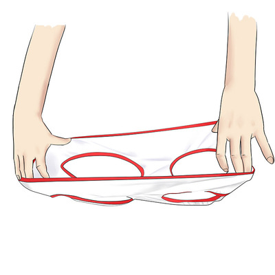 Trolltech Double interest Underwear white Couple underwear Briefs adult interest spouse Underwear