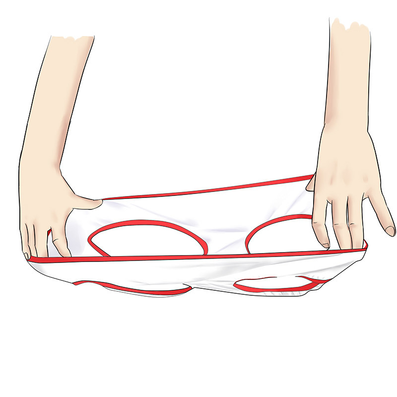 Trolltech Double interest Underwear white Couple underwear Briefs adult interest spouse Underwear