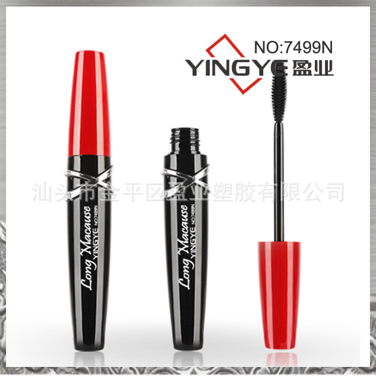 厂家直供化妆品包材7499N#型号圆形塑料化妆品瓶唇釉管睫毛膏管材