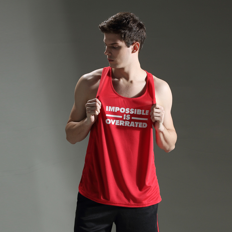 夏季新款健身运动背心男跑步宽松透气速干训练背心|ms