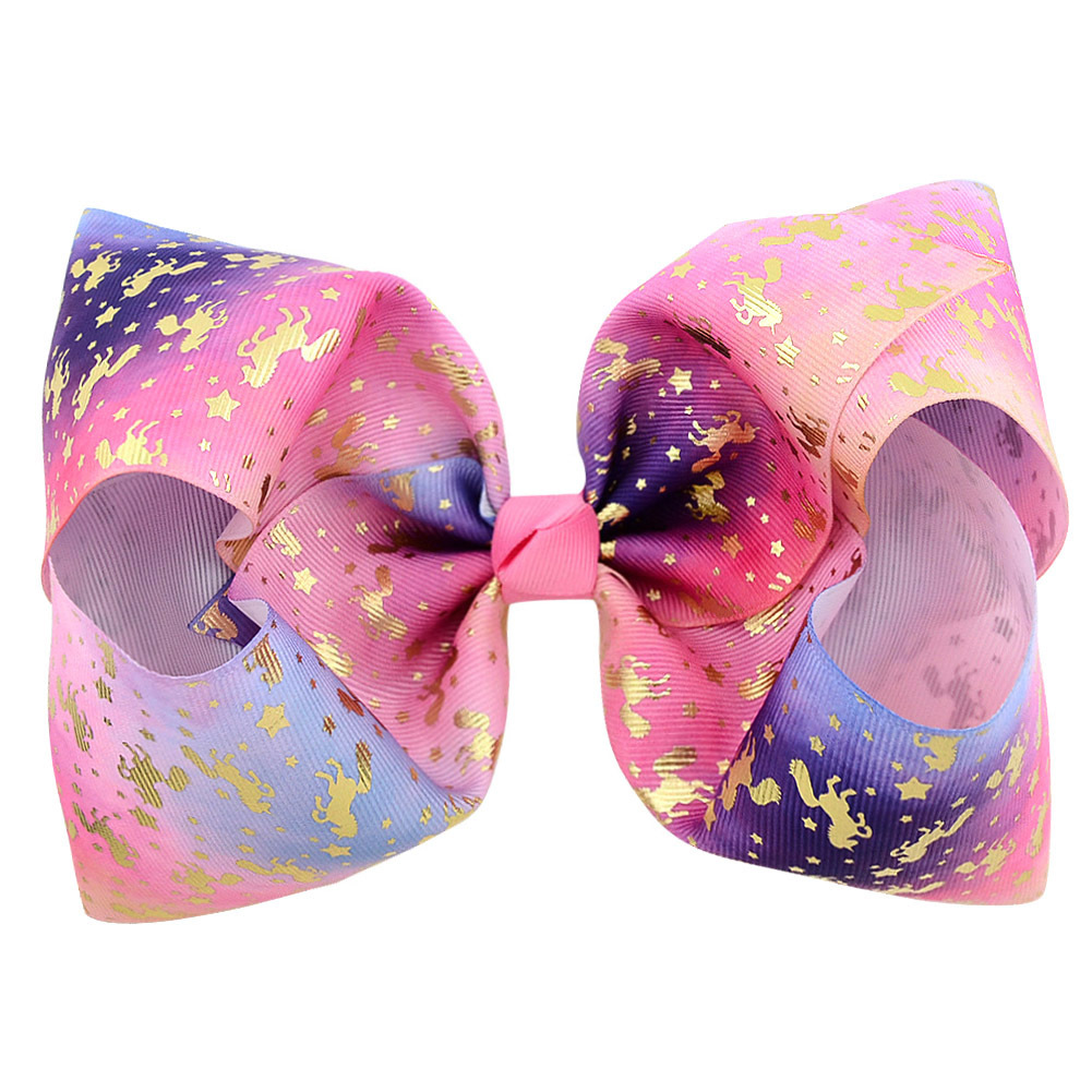 New Cute Colorful Bow Tie Starry Sky Hairpin Set display picture 3