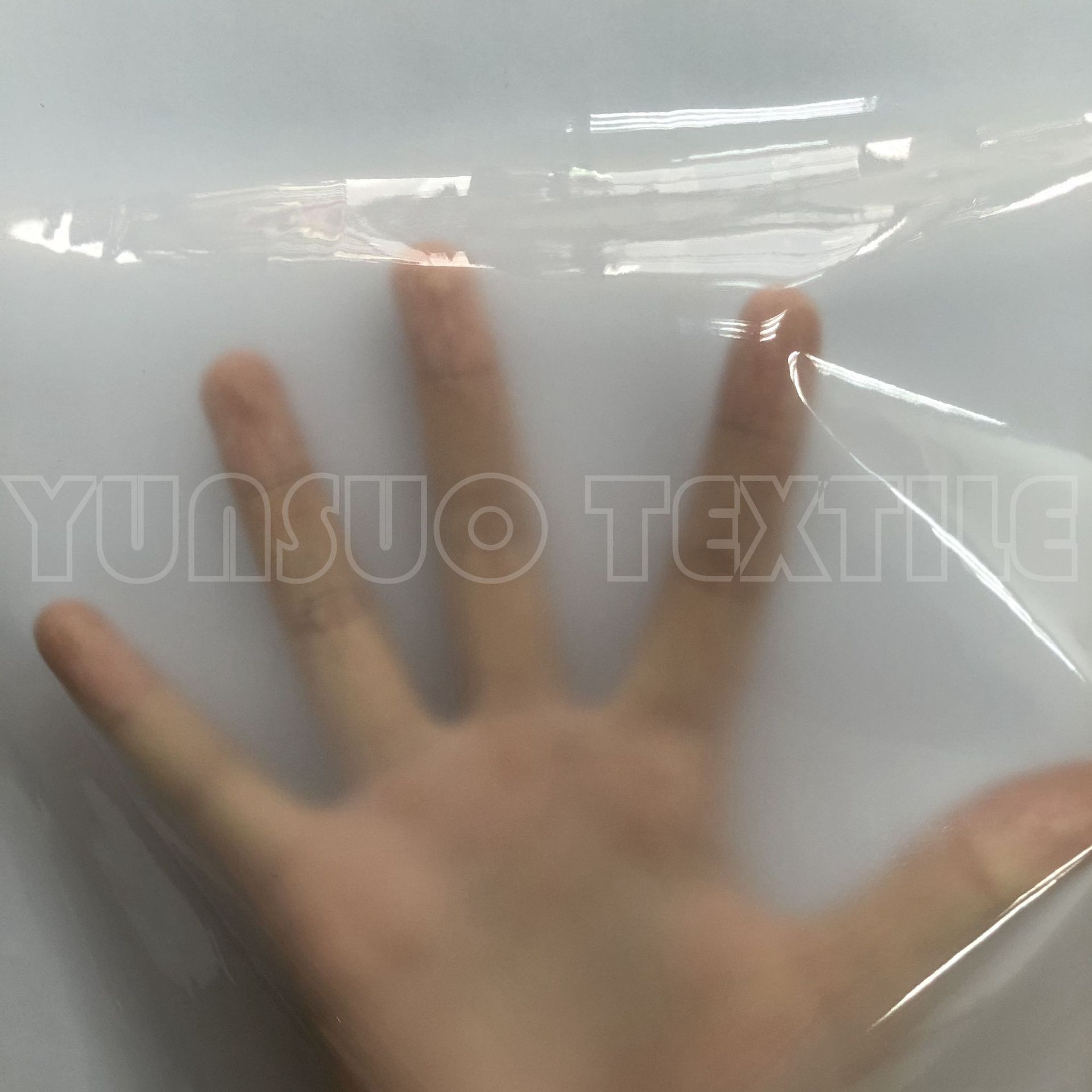 半镜面半雾面TPU 透明聚氨酯 服装面料 欧洲环保