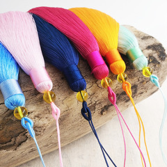 Handmade Tassel String Chinese Knot Accessory Rayon Hanging Tassel 15CM Multicolor Long Pendant
