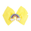 Children's rainbow hairgrip girl's, hair accessory with bow for princess, European style