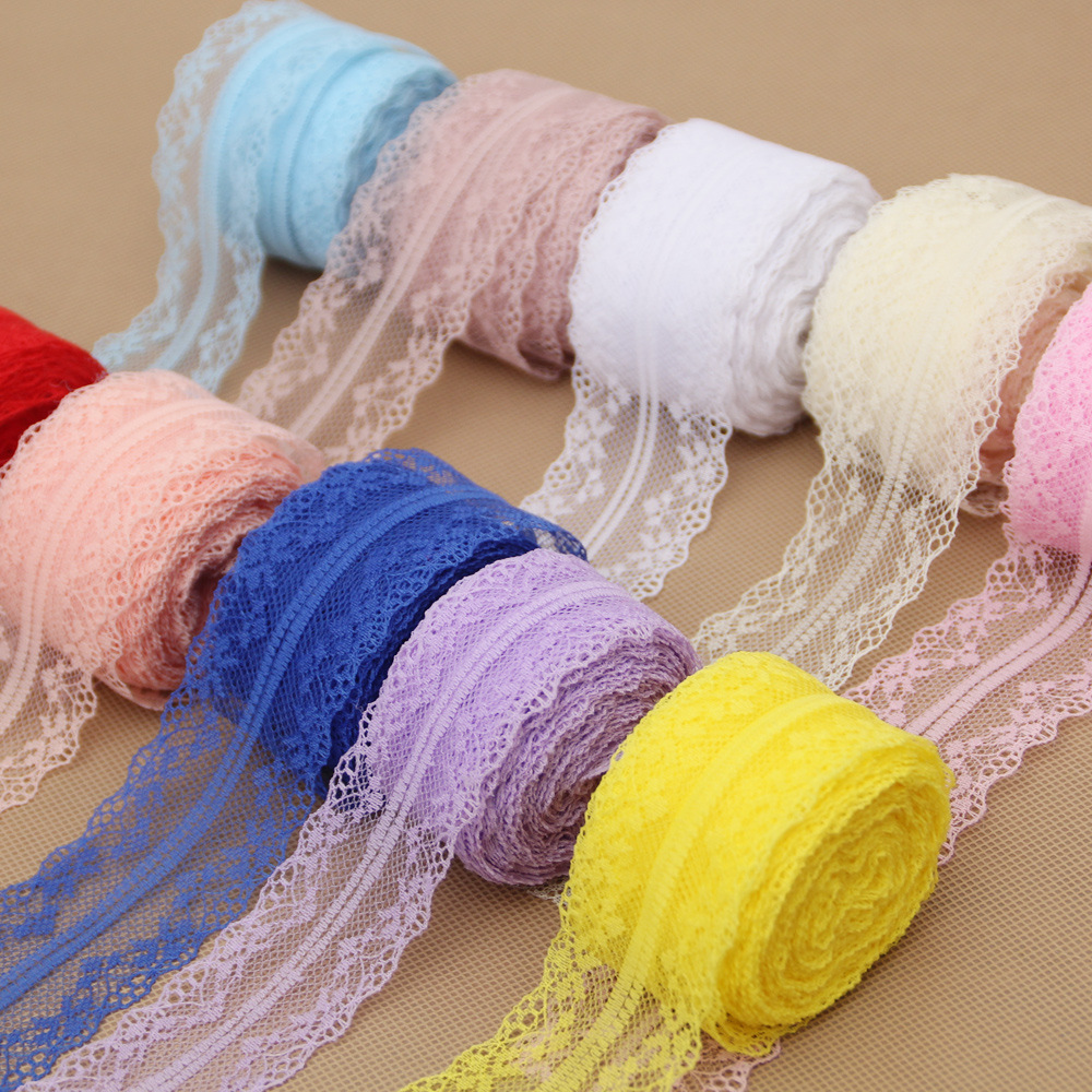 Non-elastic lace double-sided lace roll diy clothing accessories curtain lace 4CM 10 meters per roll