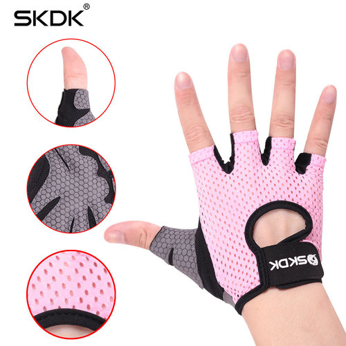 Half-finger fitness sports gloves thin sports sweat-absorbent anti-slip hand guards training horizontal bar riding gloves outdoor gloves