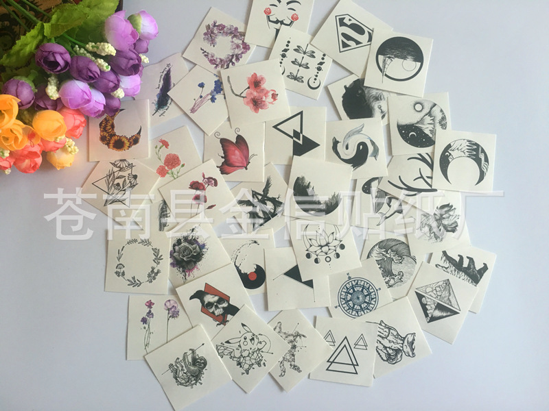 Tattoo Stickers Manufacturers Supply Cartoon Tattoo Stickers Colorful Printing Tattoo Paper Tattoo Stickers Available