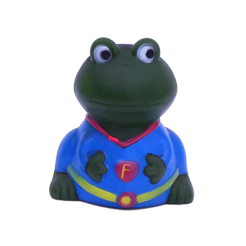 Juguete para mascotas juguete de sonido para mascotas forma de rana Linda Rana gritando truco perro sonido juguete transfronterizo