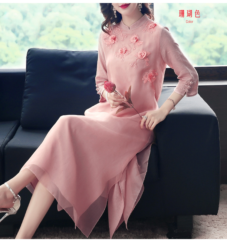 Robe femme REVIENNE BAY  RUIFEN en De la soie - Ref 3327351 Image 18