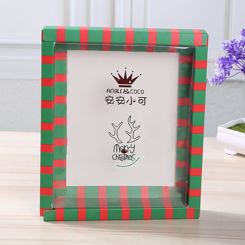 厂家定制PVC塑料包装盒 复亚膜四色印刷卡通礼品包装天地盖印logo