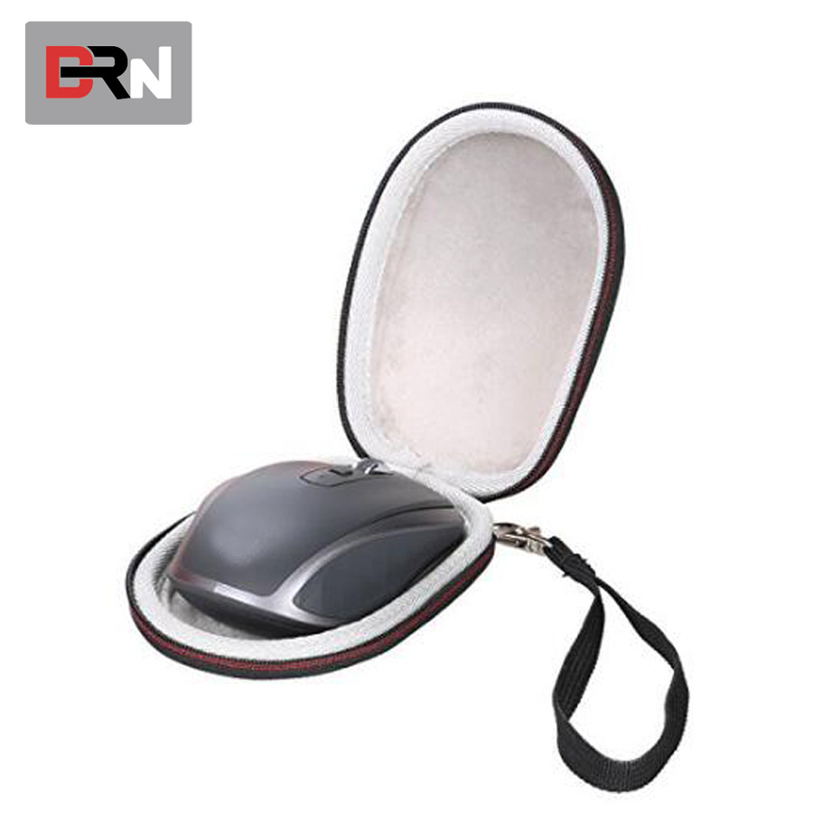 2018新款鼠标盒收纳盒 便携带手绳EVA硬壳充电器鼠标包装盒