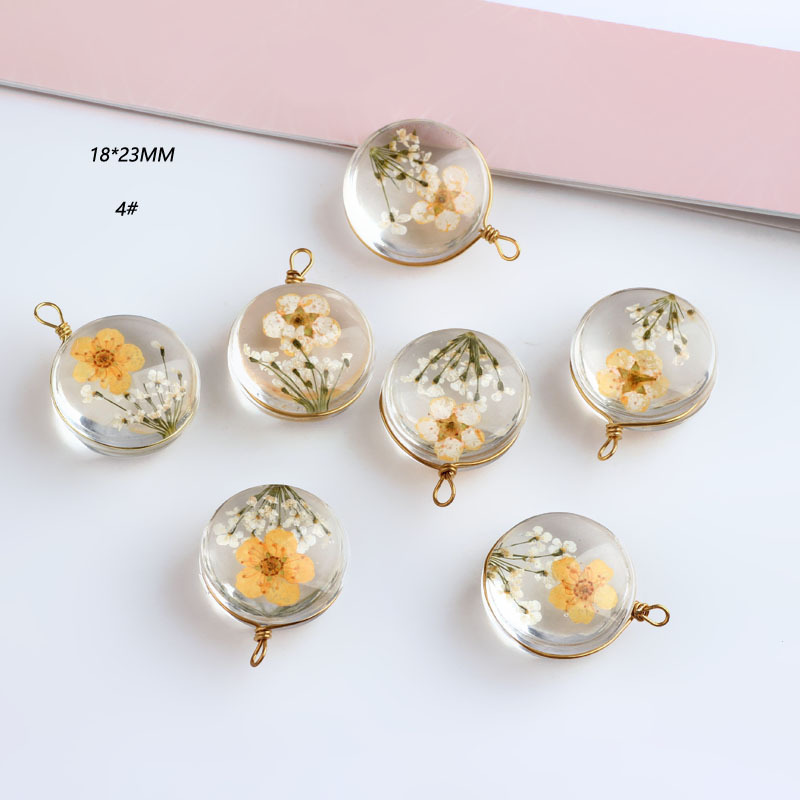 5g Weight Pendant, Earring Findings Jewelry Making Type pendant, Drop Earrings, Earrings Classification 5 PCS/Package Quantity Glass, glass Material Flower, Transparent Pattern Spring&Summer Season Plating Design Cute, Classic Style Style 5 PCS/Package Glass Glass Flower Transparent Pendant Earring Findings Pendant Drop Earrings Earrings 2