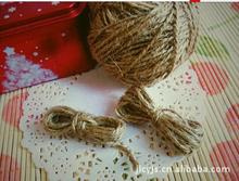 3股2mm麻绳夹子相框配件吊牌出厂价手工卡扣捆扎带扣绑带捆绑带