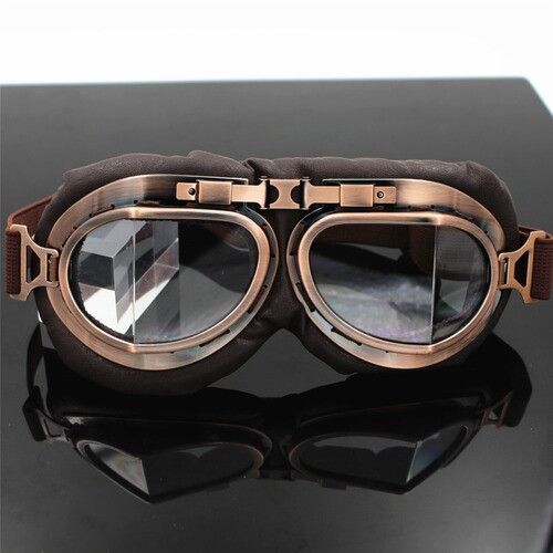 Outdoor sports glasses, motorcycle goggles, corner copper Harley helmet goggles, windproof, dustproof and explosion-proof